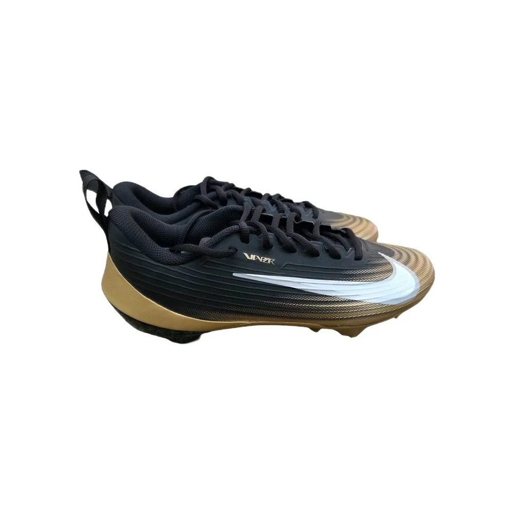 Nike‎ Vapor Speed 3 Football Shoes Cleats Black Gold FB3303-003 Men's Sz 8.5
